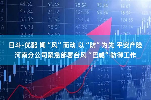 日斗-优配 闻“风”而动 以“防”为先 平安产险河南分公司紧急部署台风“巴威”防御工作