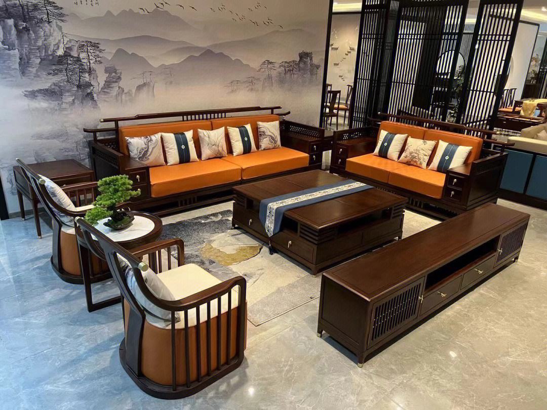 家具新中式沙发批发	