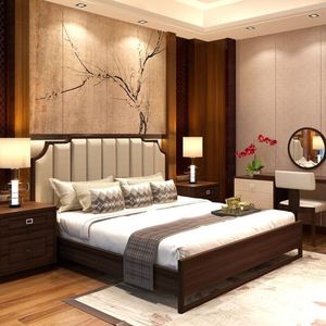 中式卧室家具图片	