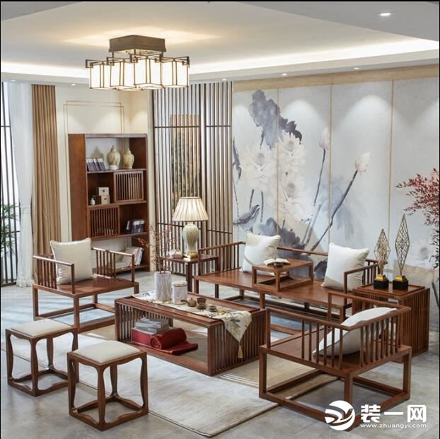 中式普通家具摆放图片	