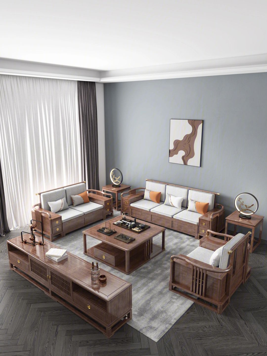 现代感的新中式家具	